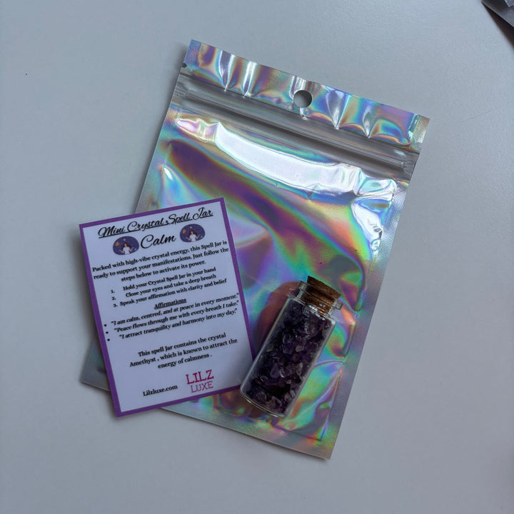Mini Crystal Spell Jar - Calm