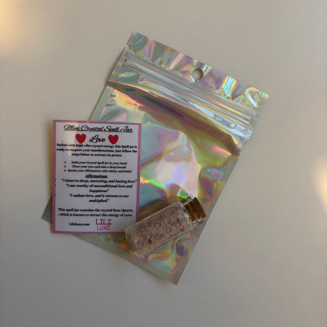 Mini Crystal Spell Jar - Love