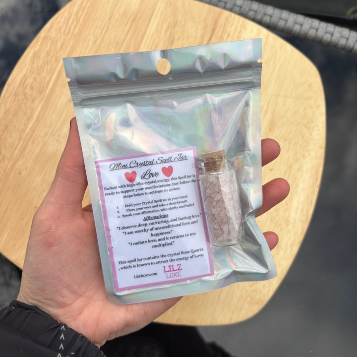 Mini Crystal Spell Jar - Love
