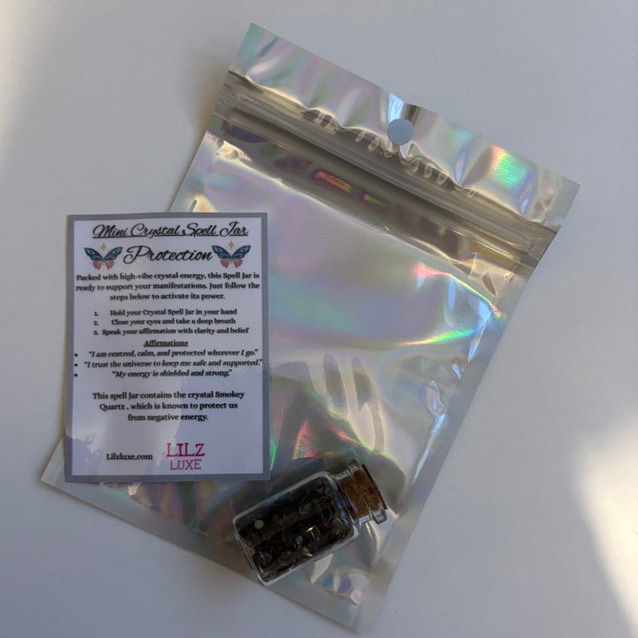 Mini Crystal Spell Jar - Protection