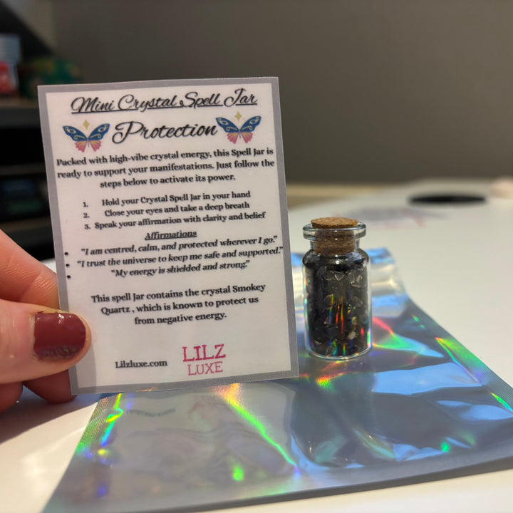 Mini Crystal Spell Jar - Protection