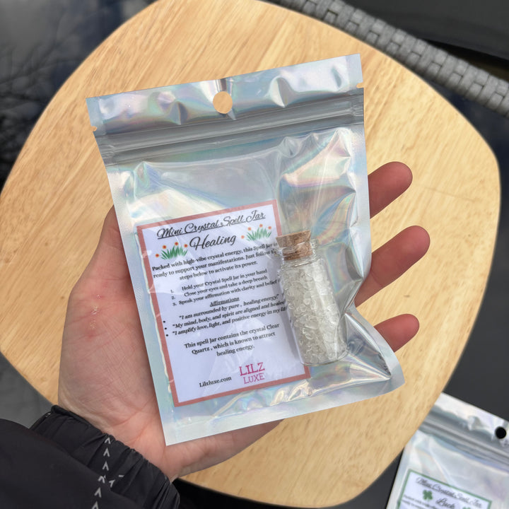 Mini Crystal Spell Jar - Healing