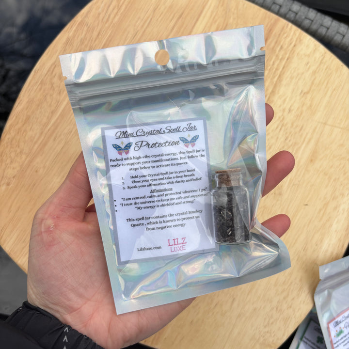 Mini Crystal Spell Jar - Protection