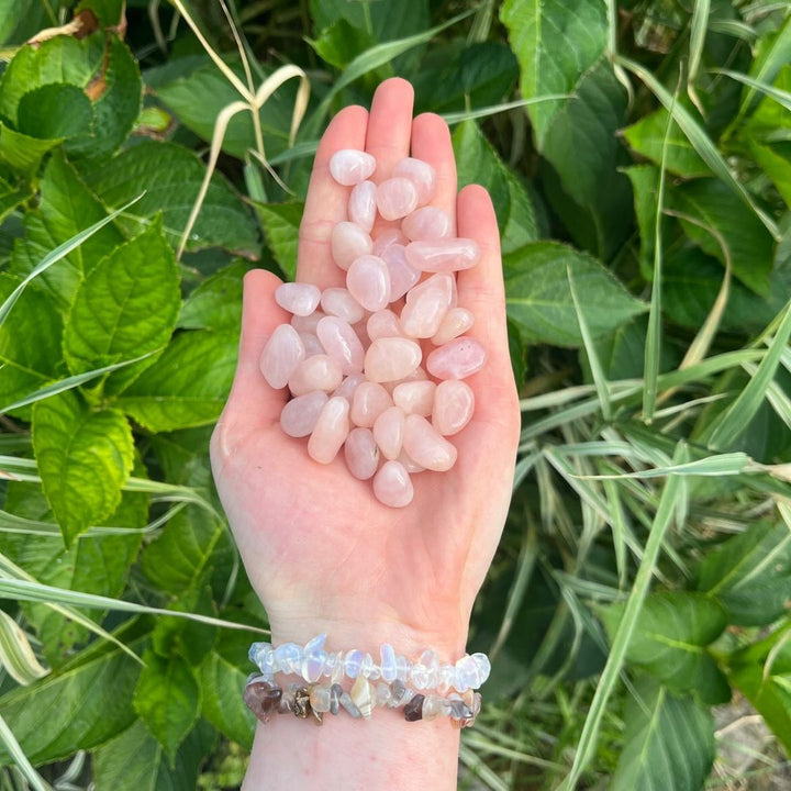 Mini Rose Quartz Tumble Stone | Love &amp; Peace