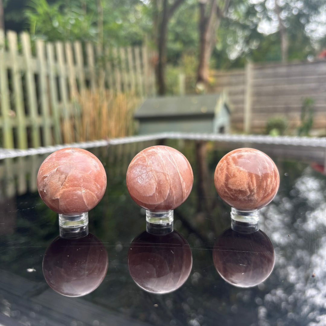 Peach Moonstone Sphere