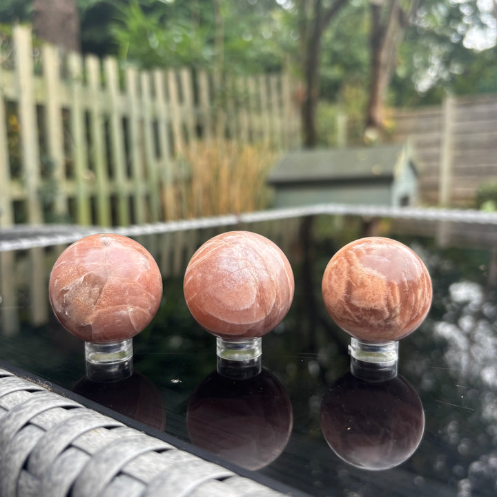 Peach Moonstone Sphere