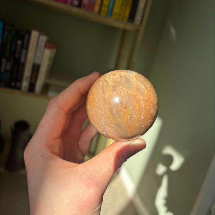Peach Moonstone Sphere 2