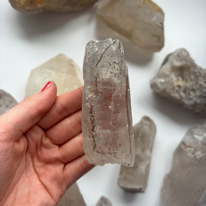 Raw Clear Quartz Piece 210 Grams