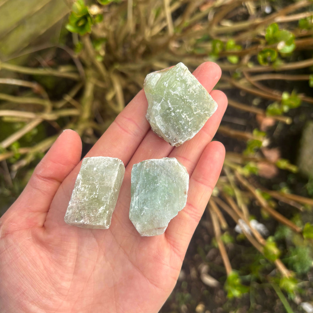 Raw Green Calcite