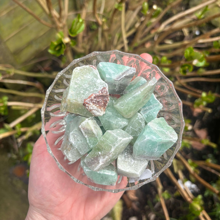 Raw Green Calcite