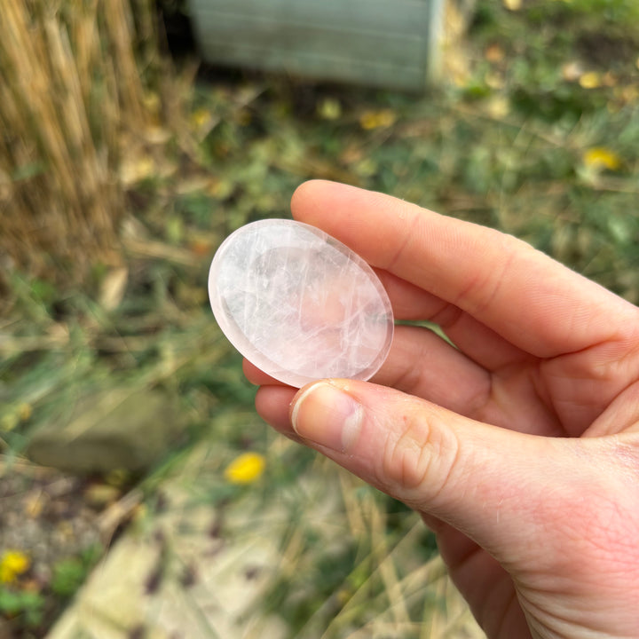 Rose Quartz Crystal Worry Stone