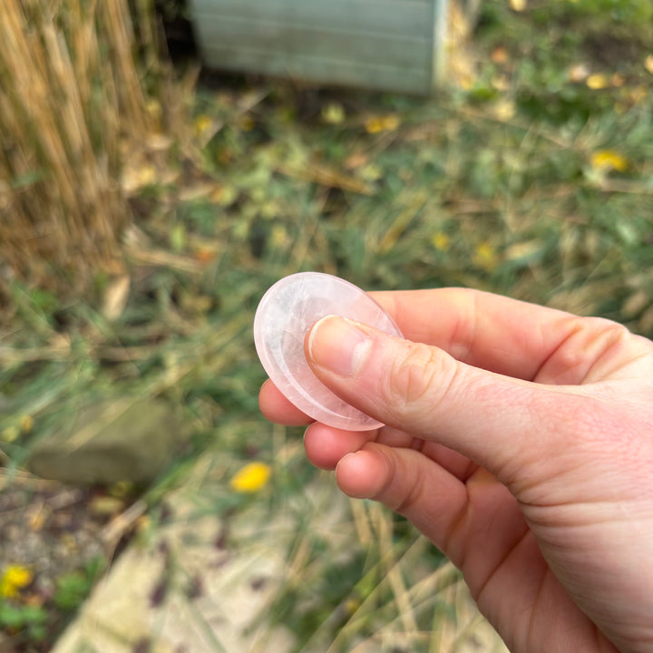 Rose Quartz Crystal Worry Stone