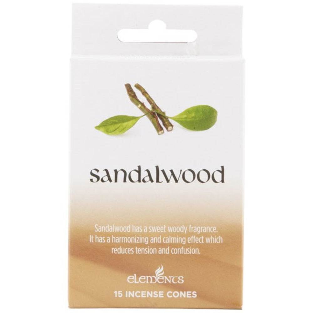 Sandalwood Incense Cones - By Elements