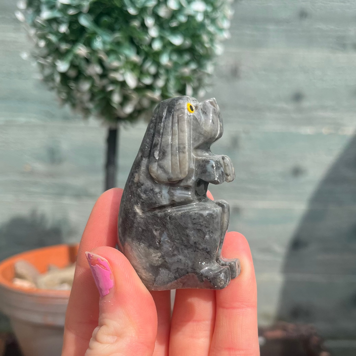 Soapstone Dog Carving | Loyalty &amp; Comfort