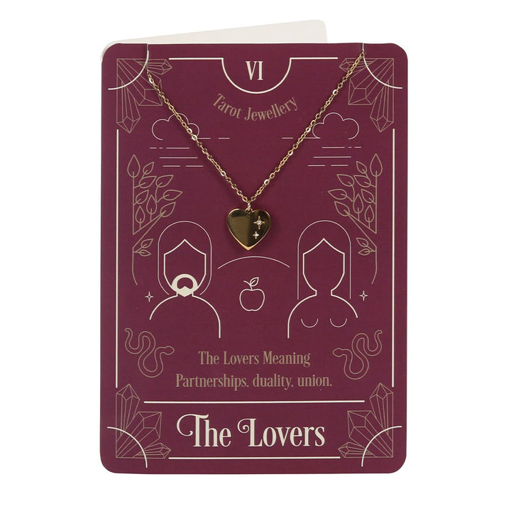 The Lovers Tarot Necklace | with greeting Card
