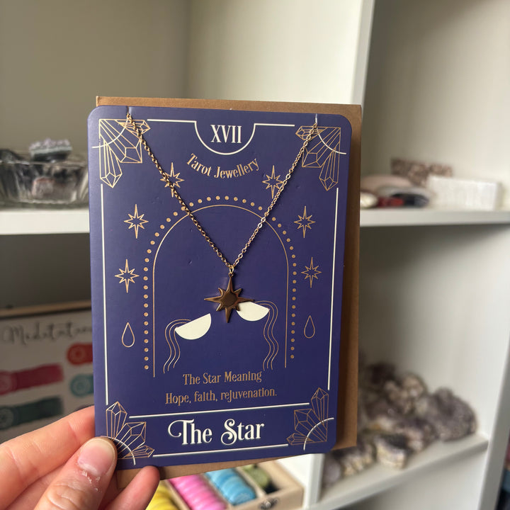 The Star Tarot Necklace | with greeting Card