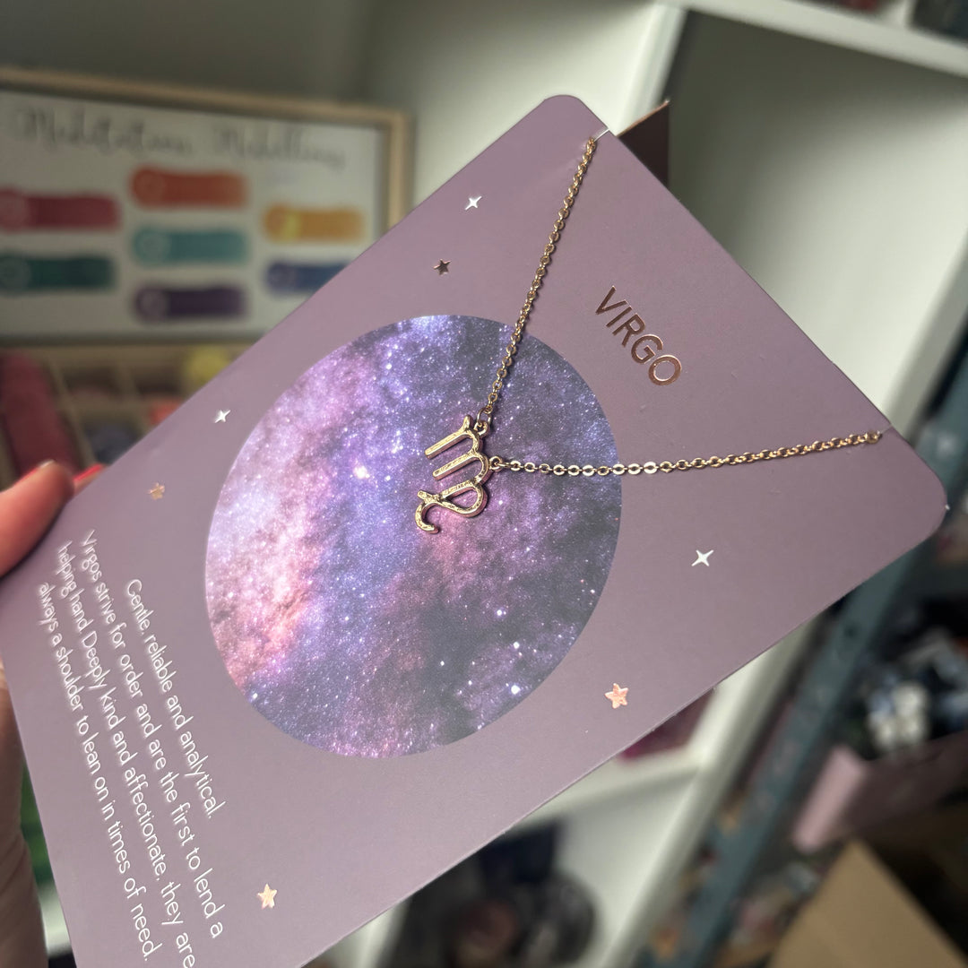 Virgo Zodiac Necklaces | with greeting Card