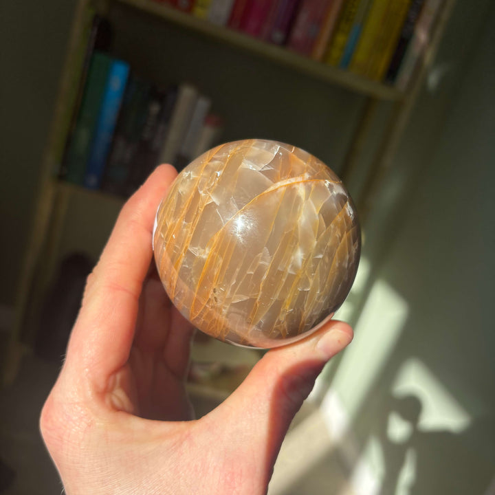 Peach Moonstone Sphere 1