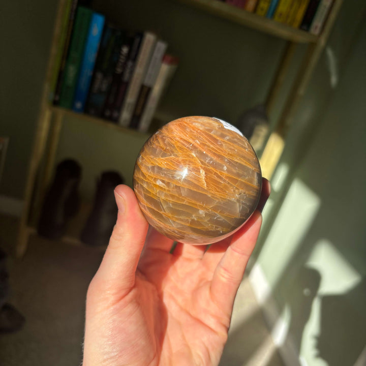 Peach Moonstone Sphere 1