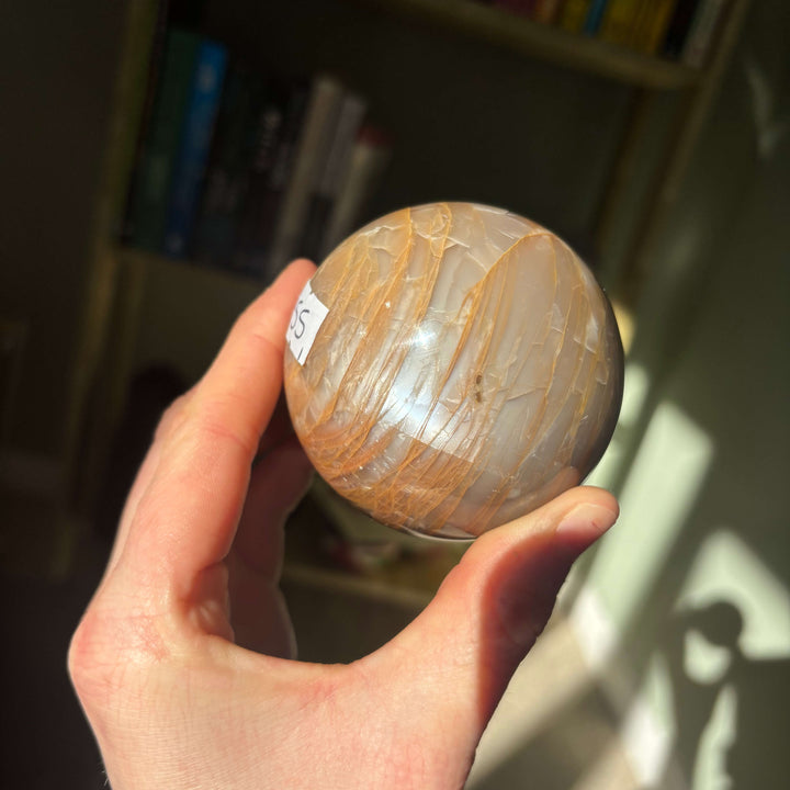 Peach Moonstone Sphere 1