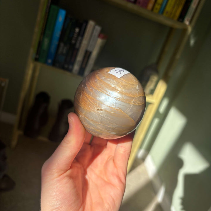 Peach Moonstone Sphere 1