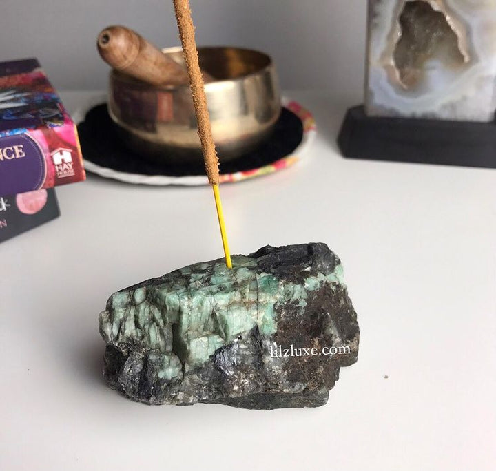 Emerald Incense Stick Holder