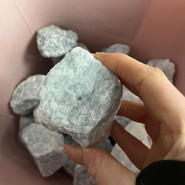 Medium Sized Raw Blue Calcite